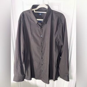Mizzen+Main Dark Gray Patterned Shirt